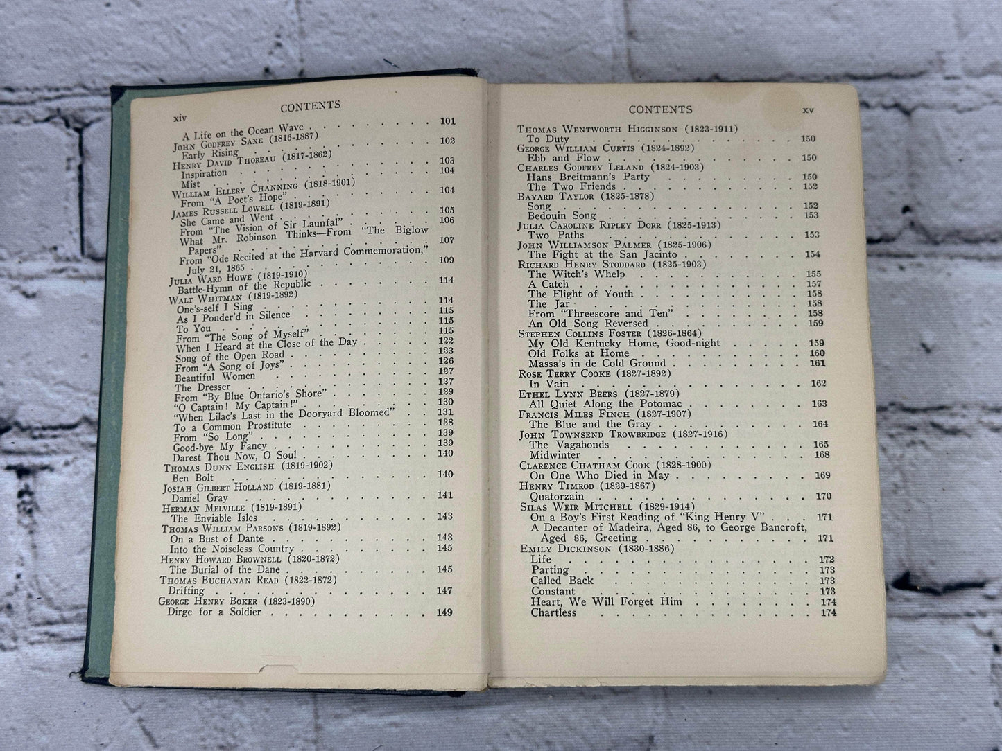 Flipped Pages The Le Gallienne Book of American Verse [1925]