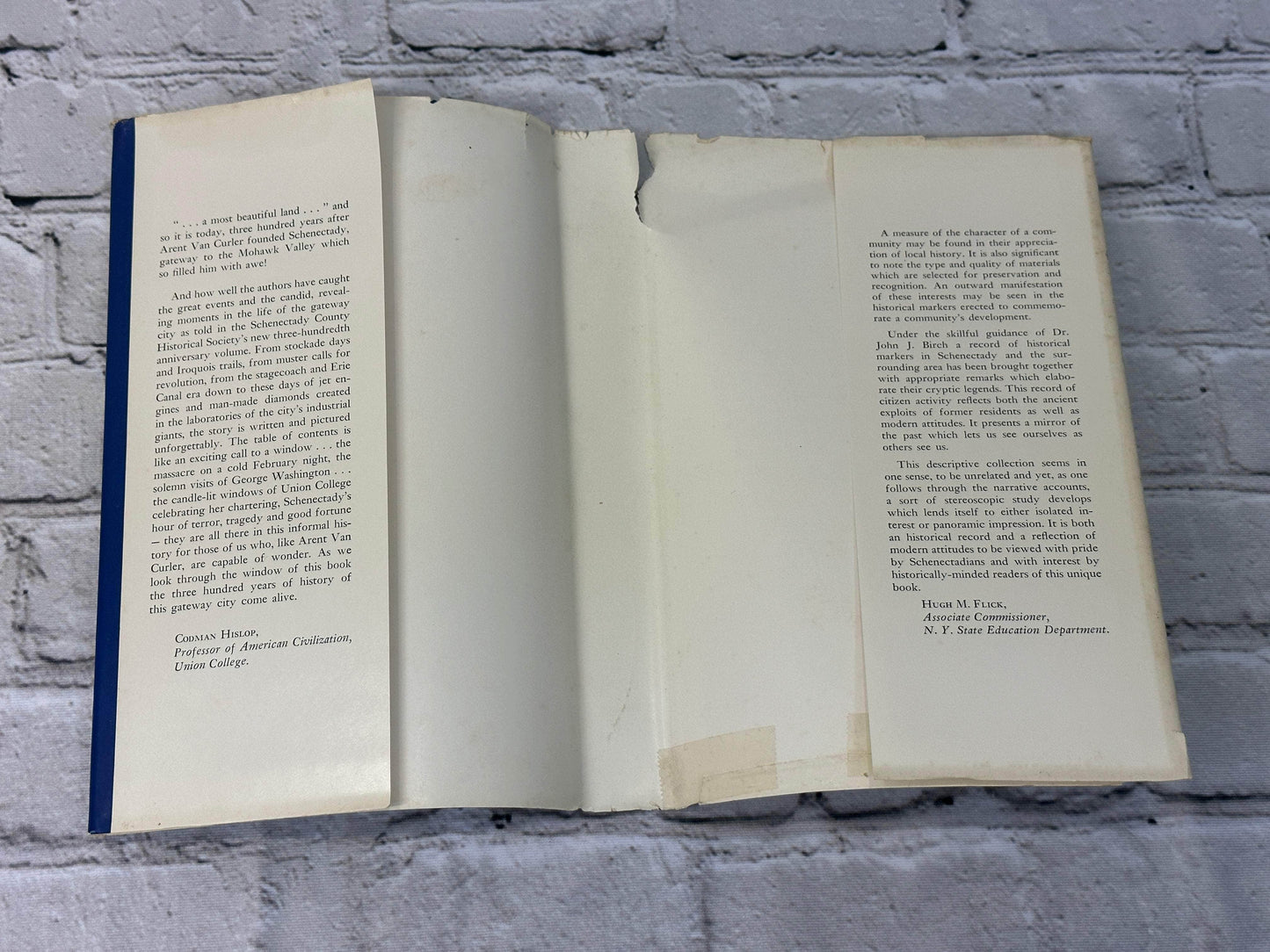 Flipped Pages The Markers Speak: An Informal History of the Schenectady Area By J.Birch [1962]