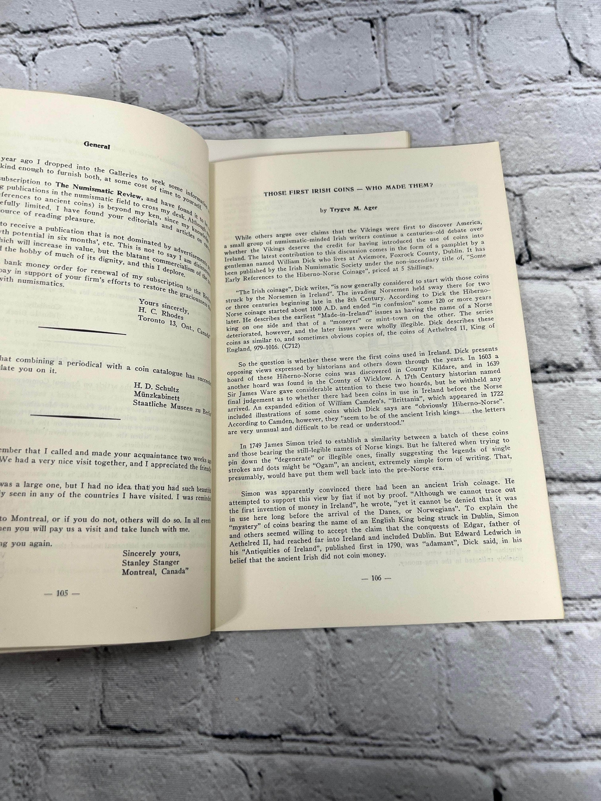 Flipped Pages The Numismatic Review Vol. VII No. 1 & Vol VII No. 3 [Lot of 2 · 1966]