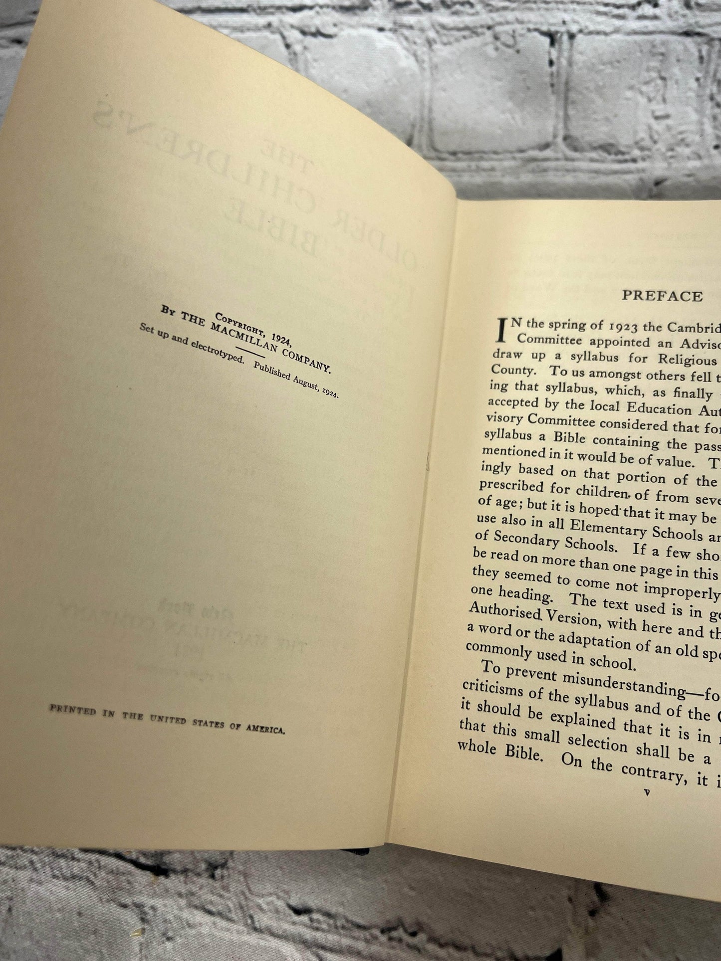 Flipped Pages The Older Children’s Bible [First Edition · 1924]