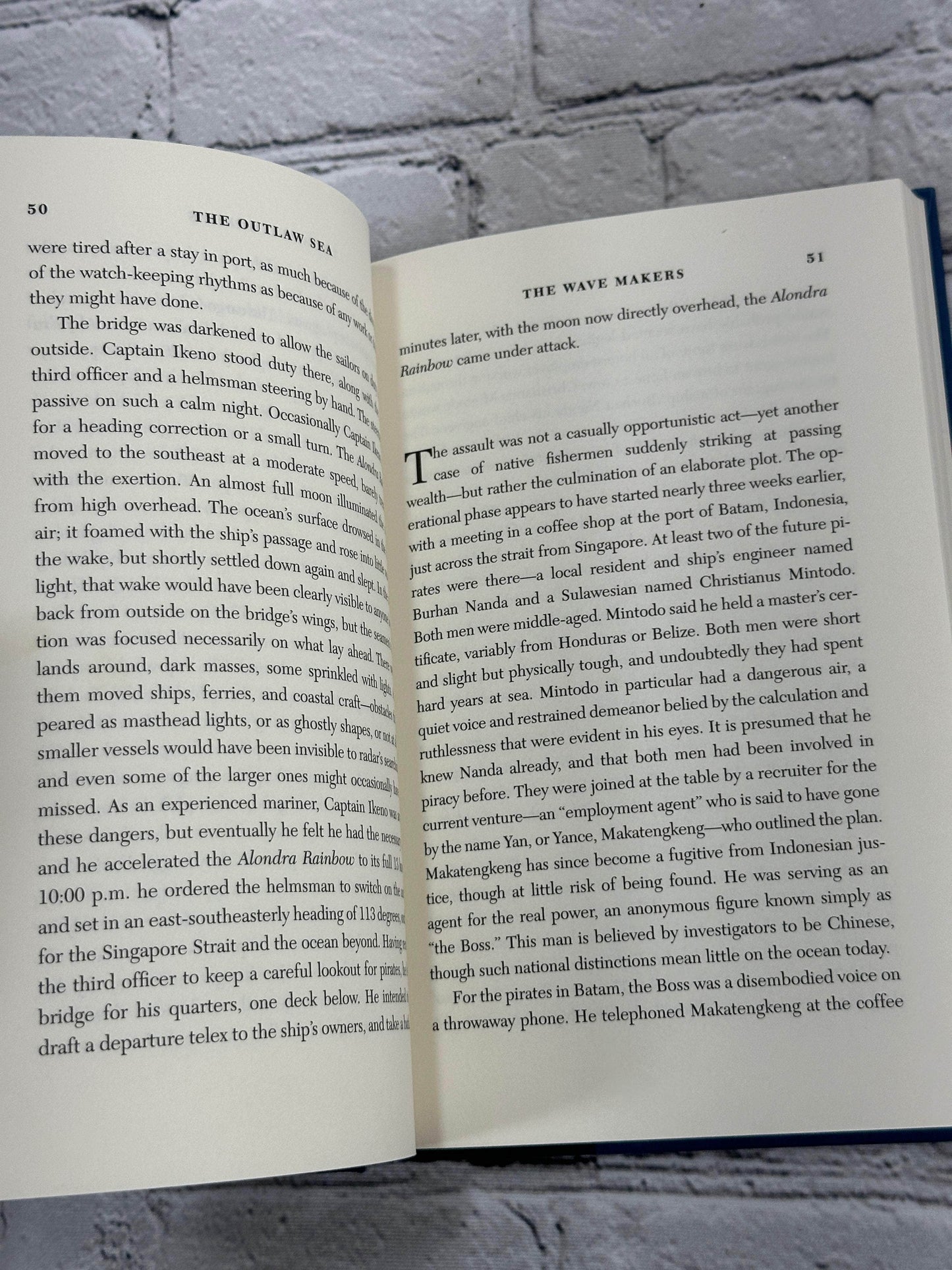 Flipped Pages The Outlaw Sea A World of Freedom Chaos and Crime by William Langewiesche [2004]