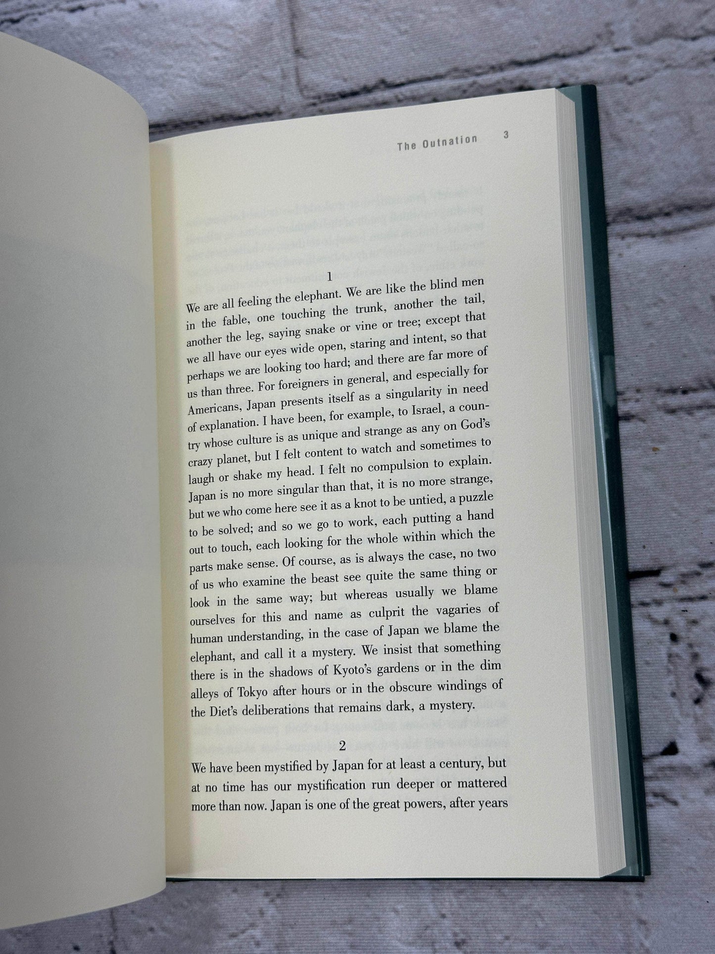 Flipped Pages The Outnation: A Search for the Soul of Japan by Jonathan Rauch [1992]