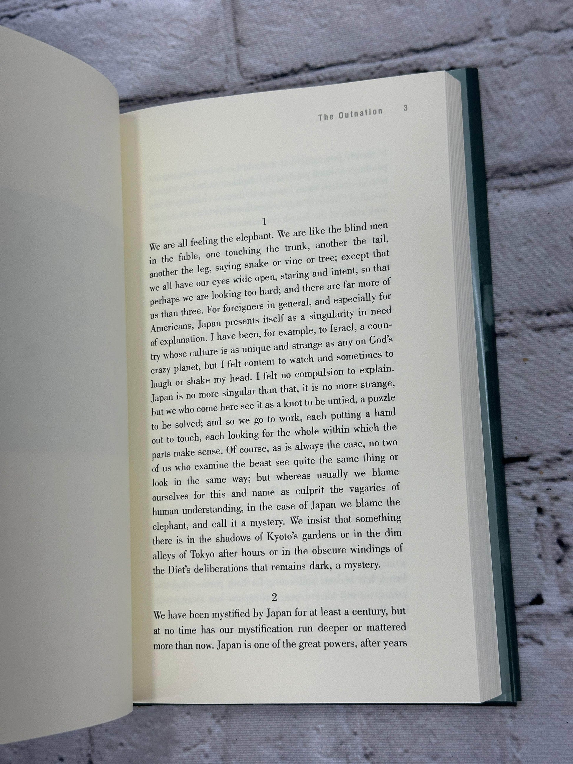 Flipped Pages The Outnation: A Search for the Soul of Japan by Jonathan Rauch [1992]