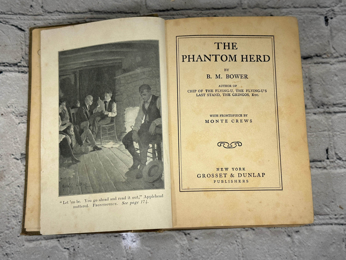 Flipped Pages The Phantom Herd by B.M. Bower[1916]