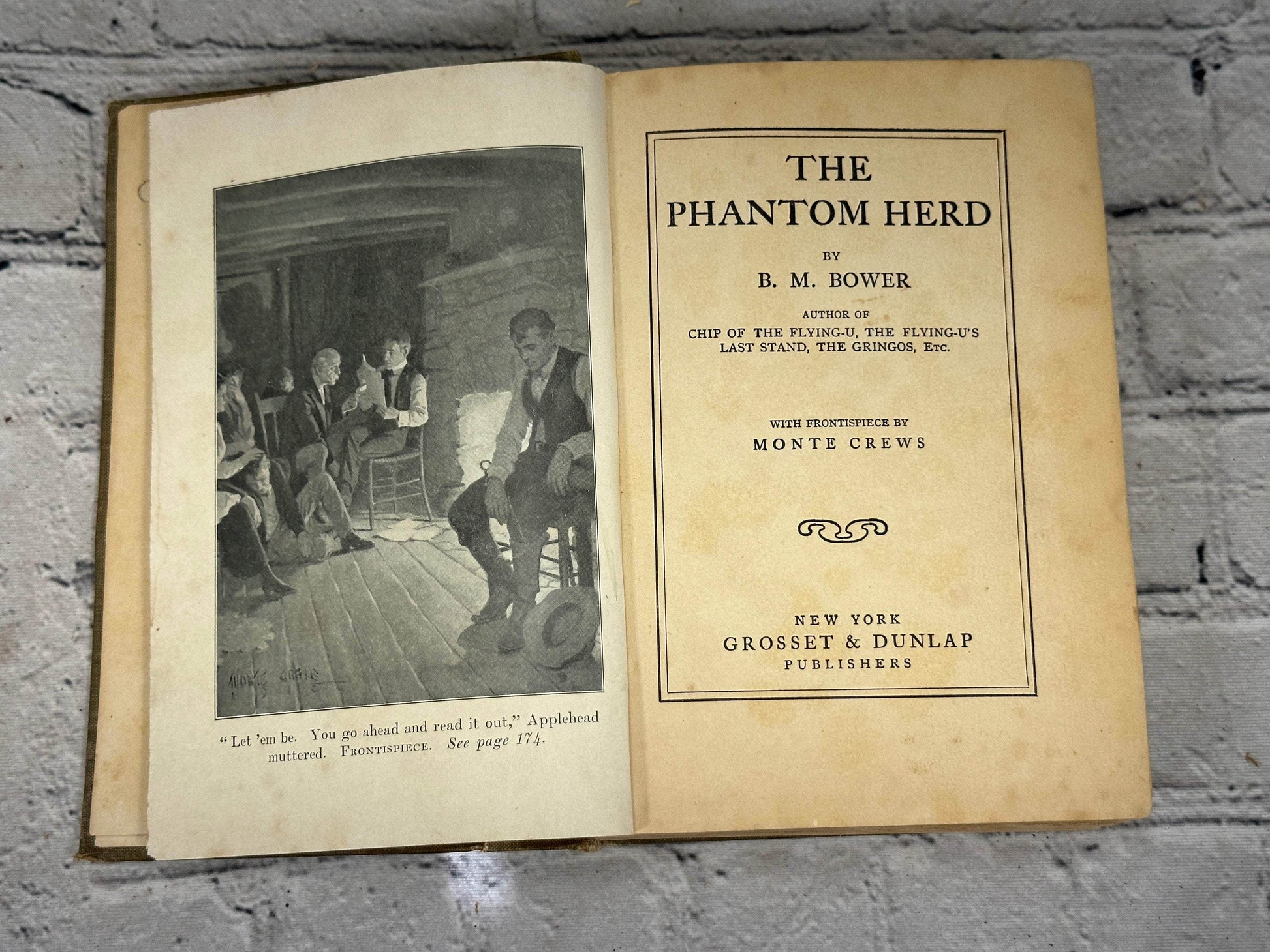 Flipped Pages The Phantom Herd by B.M. Bower[1916]