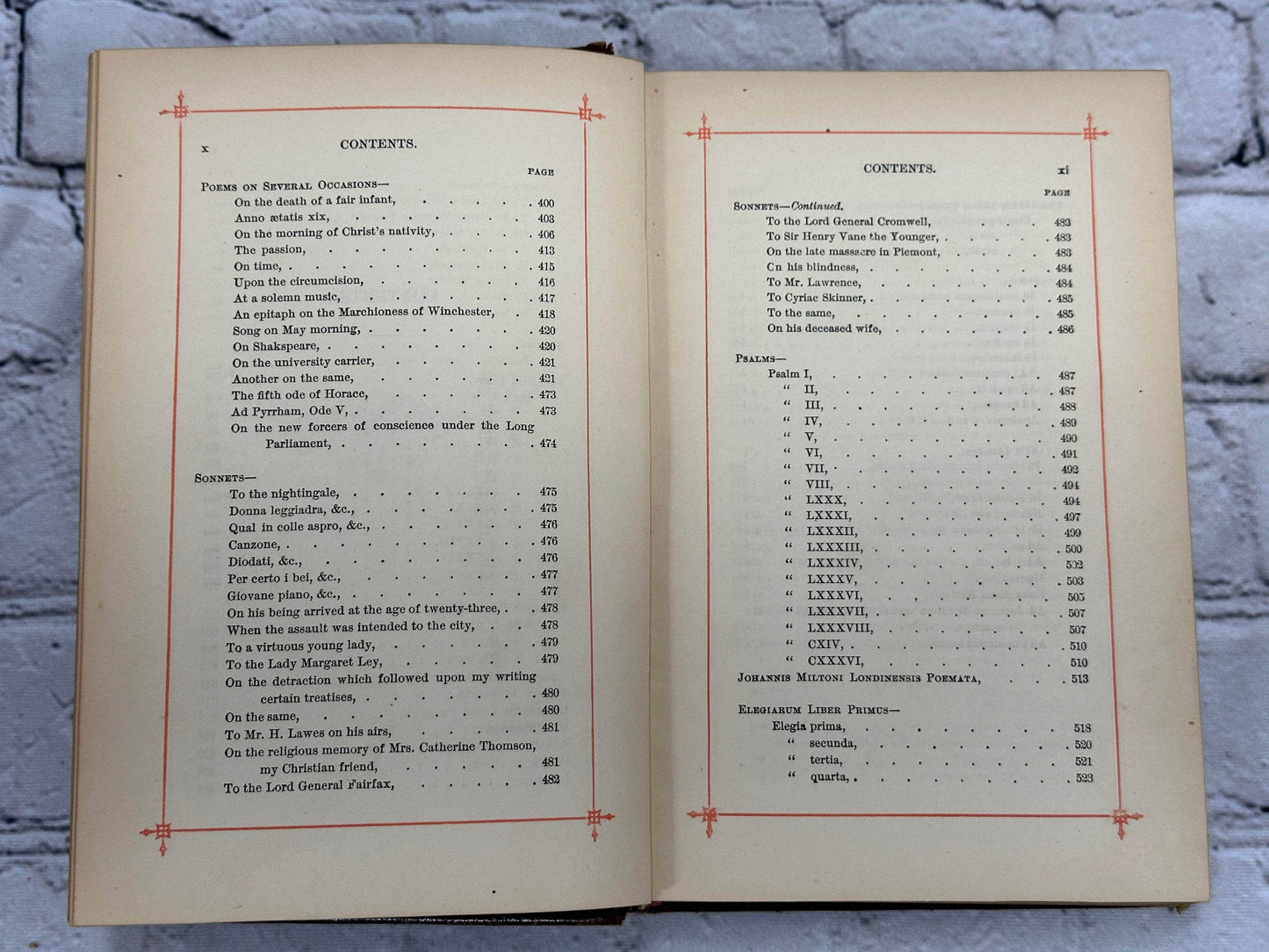 Flipped Pages The Poetical Workfs of John Milton Memoir & Notes [Complete Edition · 1800s]