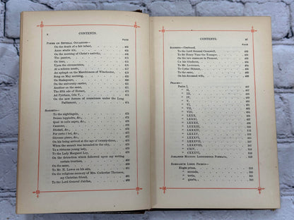 Flipped Pages The Poetical Workfs of John Milton Memoir & Notes [Complete Edition · 1800s]