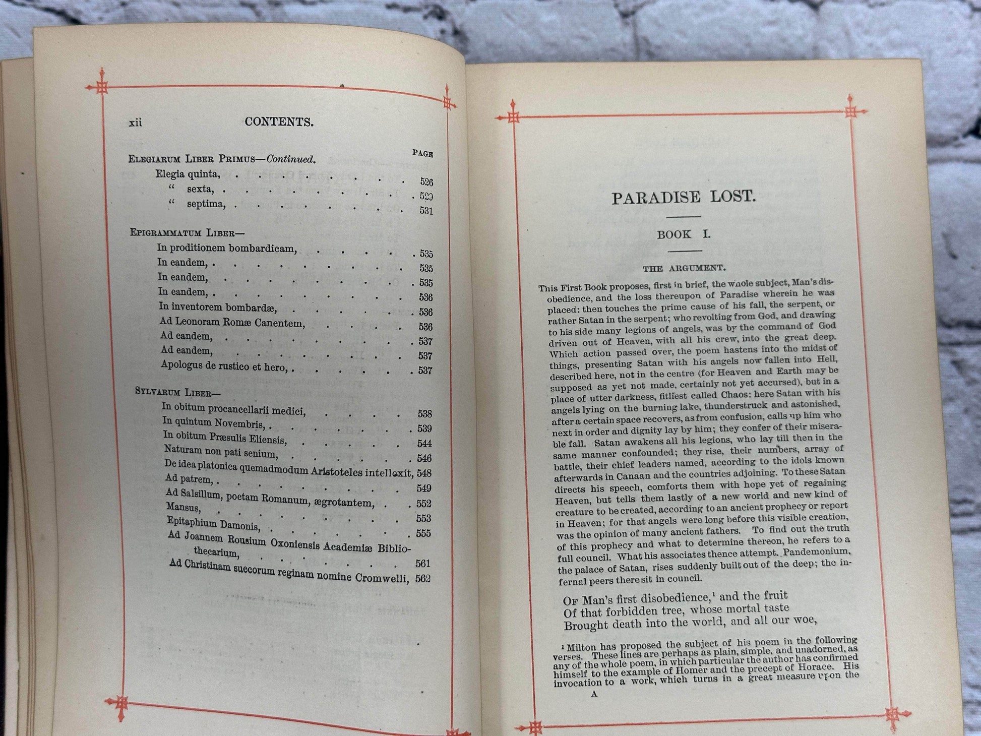 Flipped Pages The Poetical Workfs of John Milton Memoir & Notes [Complete Edition · 1800s]