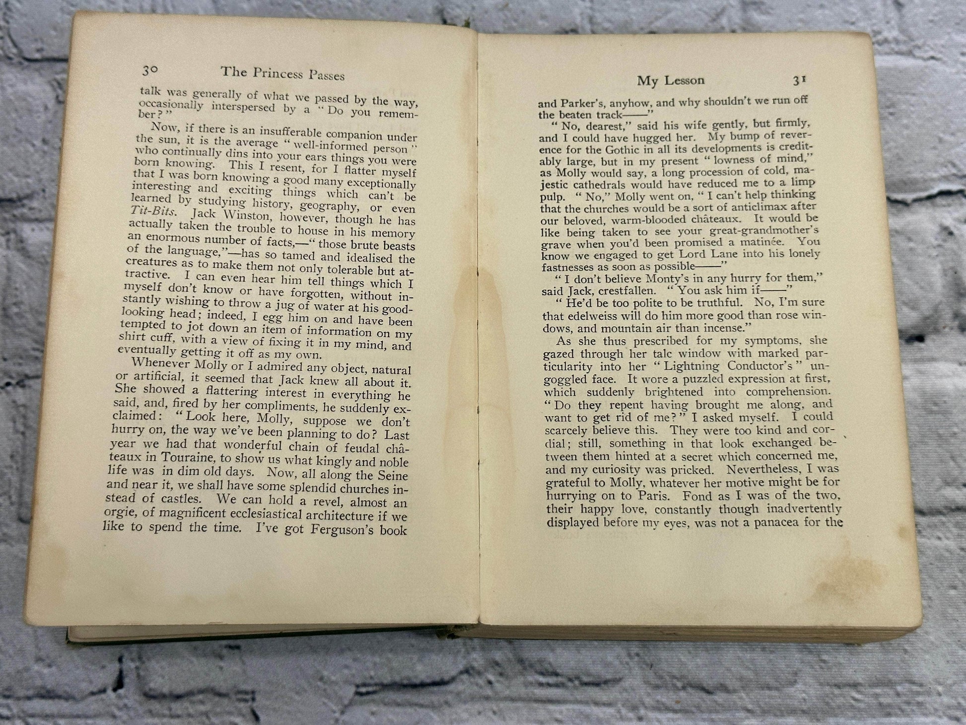 Flipped Pages The Princess Passes by C. N. & A. M. Williamson [1905 · First Edition]