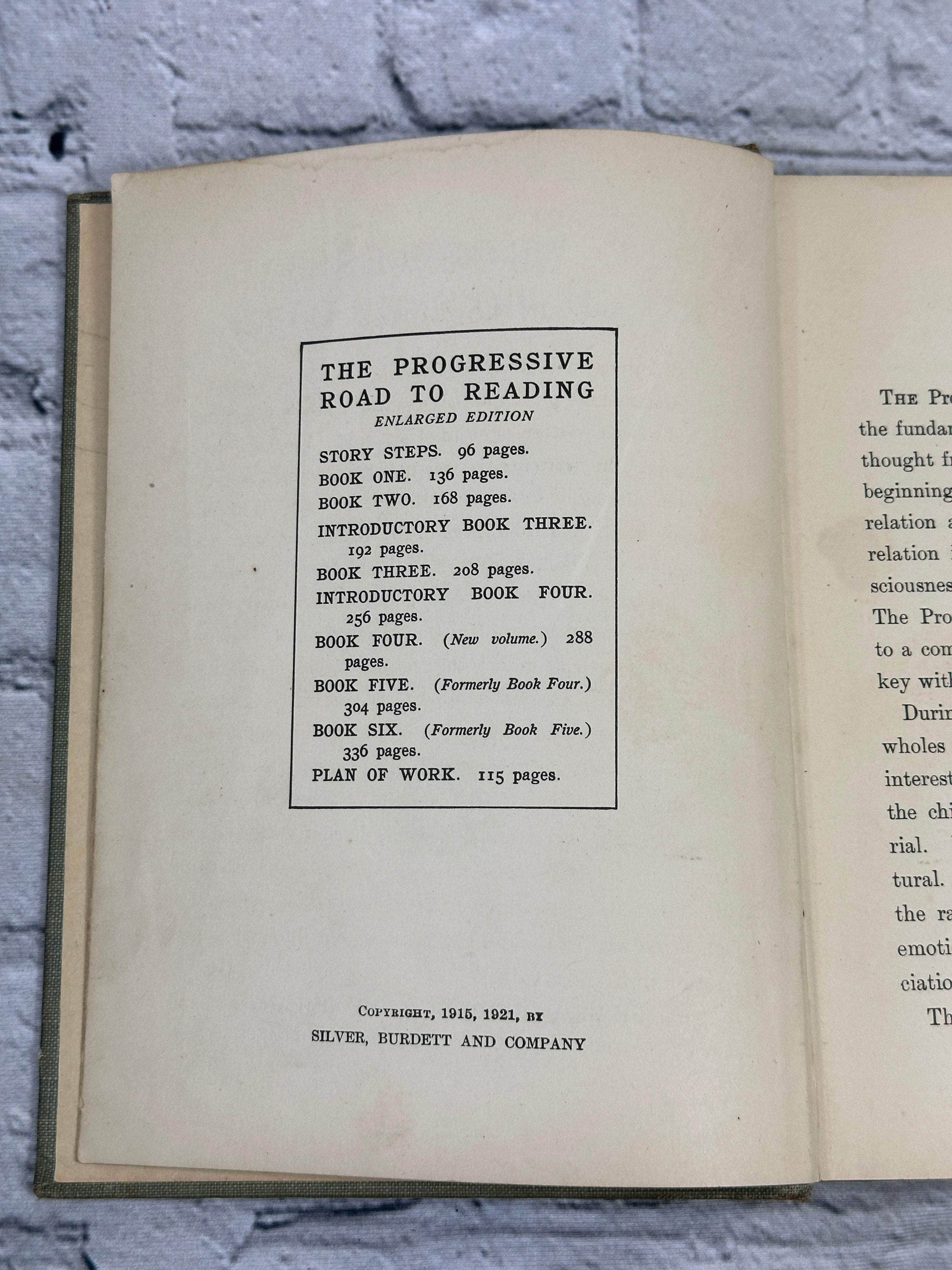 Flipped Pages The Progressive Road to Reading Book Six by Georgine Burchill [1921 · Enlarged]