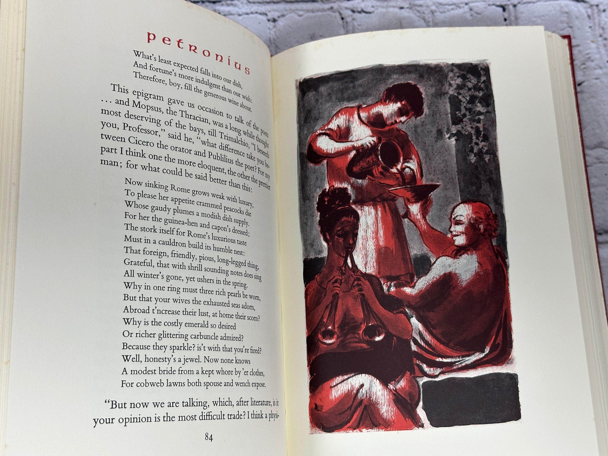 Flipped Pages The Satyricon Of Petronius [The Heritage Press · 1964]