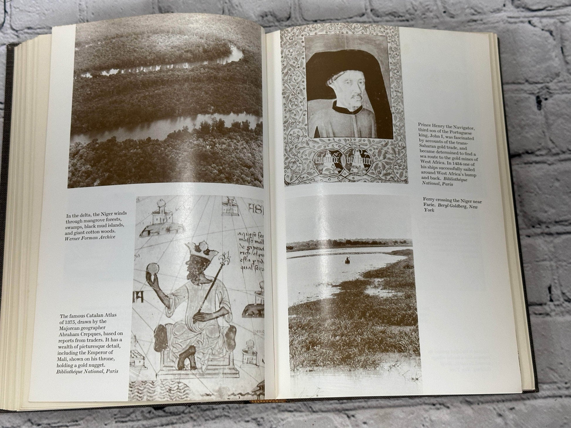 Flipped Pages The  Strong Brown God The Story Of The Niger.. by Sanche de Gramont [1976 · 1st]