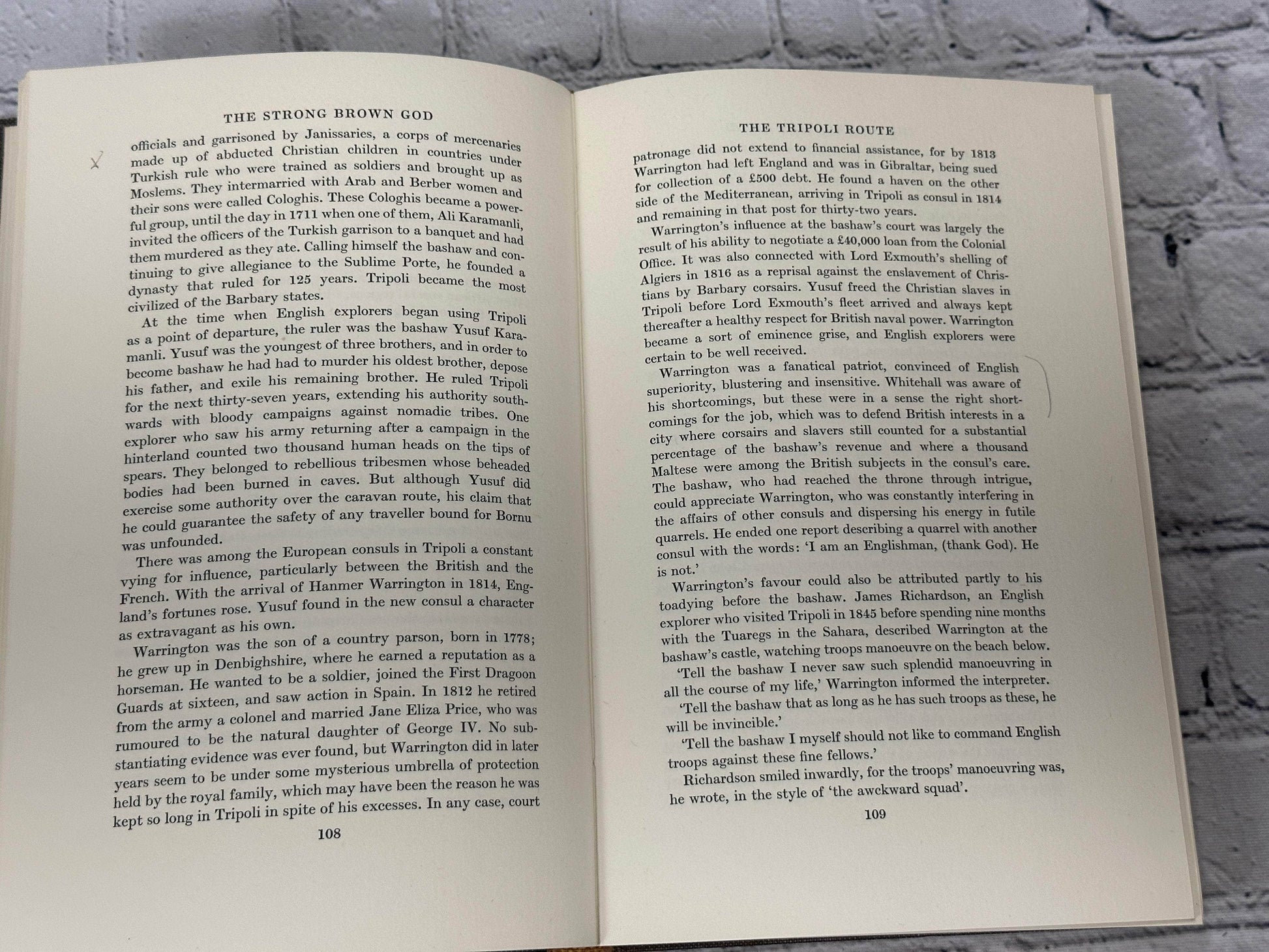 Flipped Pages The  Strong Brown God The Story Of The Niger.. by Sanche de Gramont [1976 · 1st]