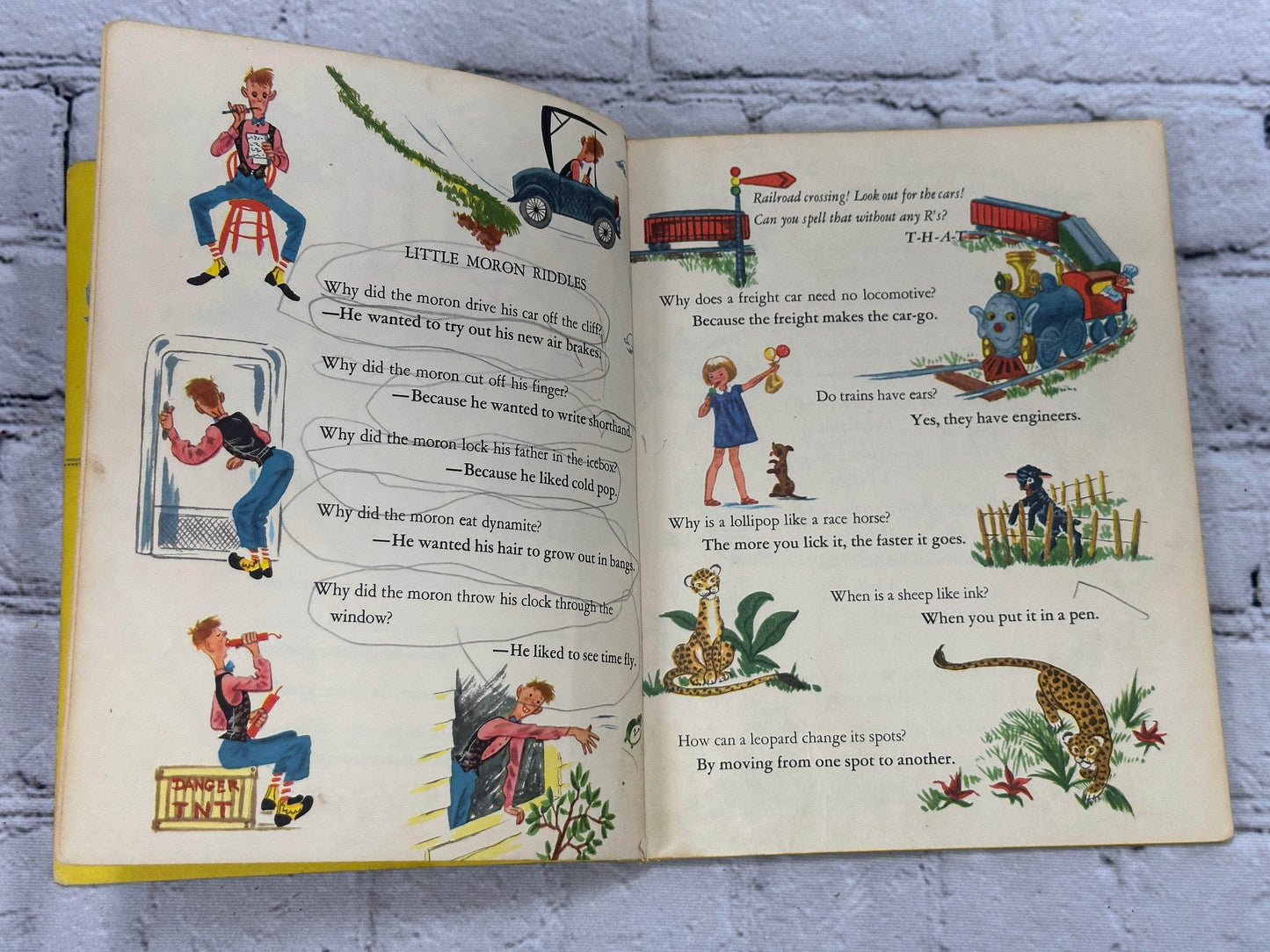 Flipped Pages The Treasure Book Of Riddles [1950]