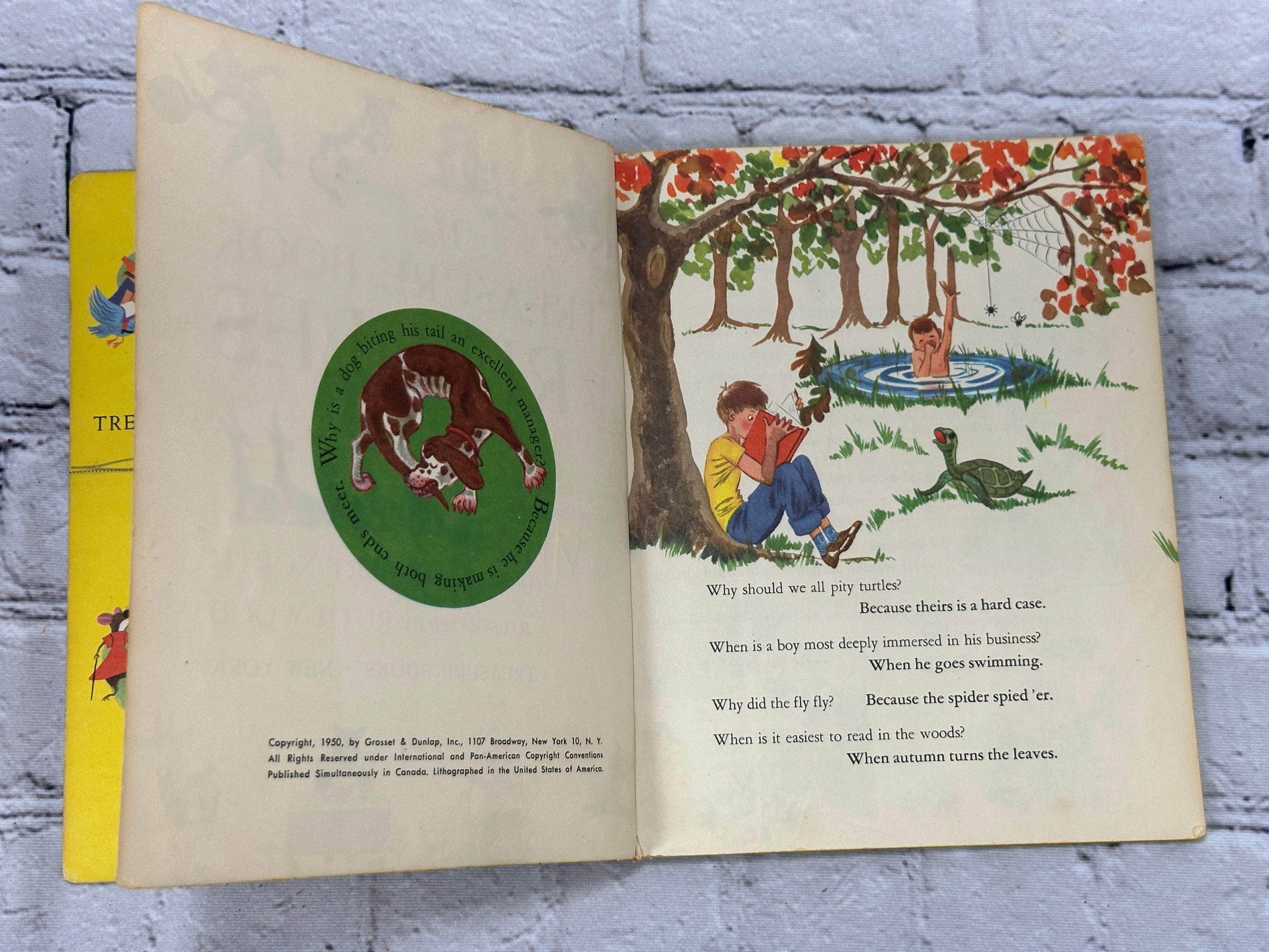 Flipped Pages The Treasure Book Of Riddles [1950]