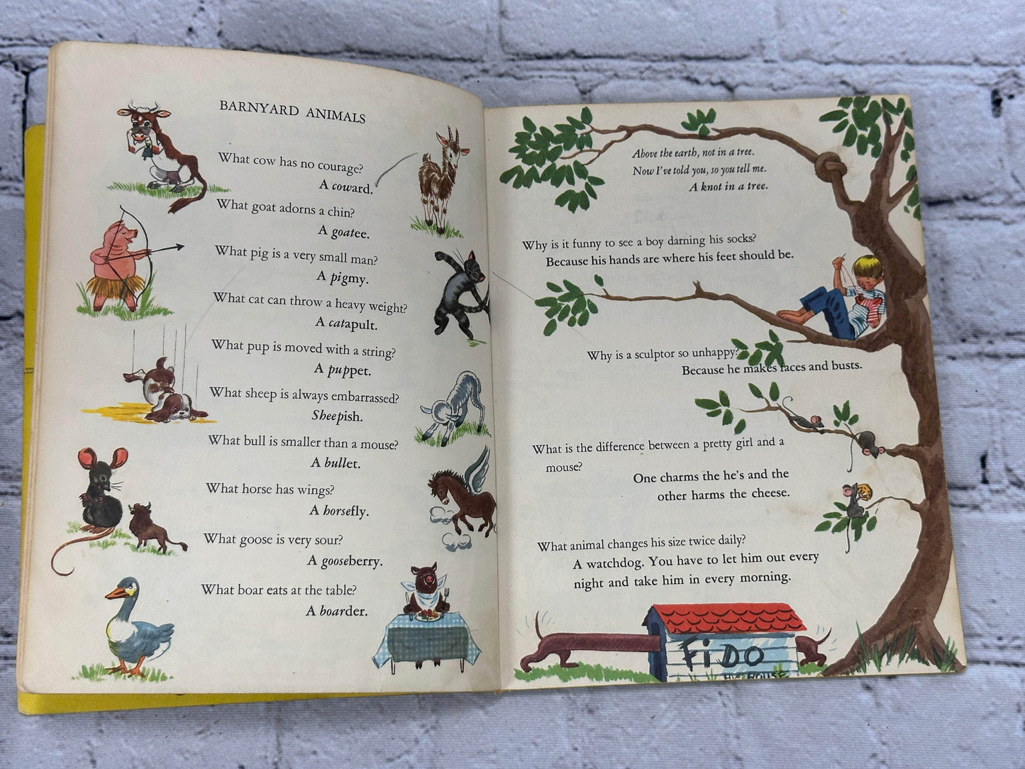 Flipped Pages The Treasure Book Of Riddles [1950]