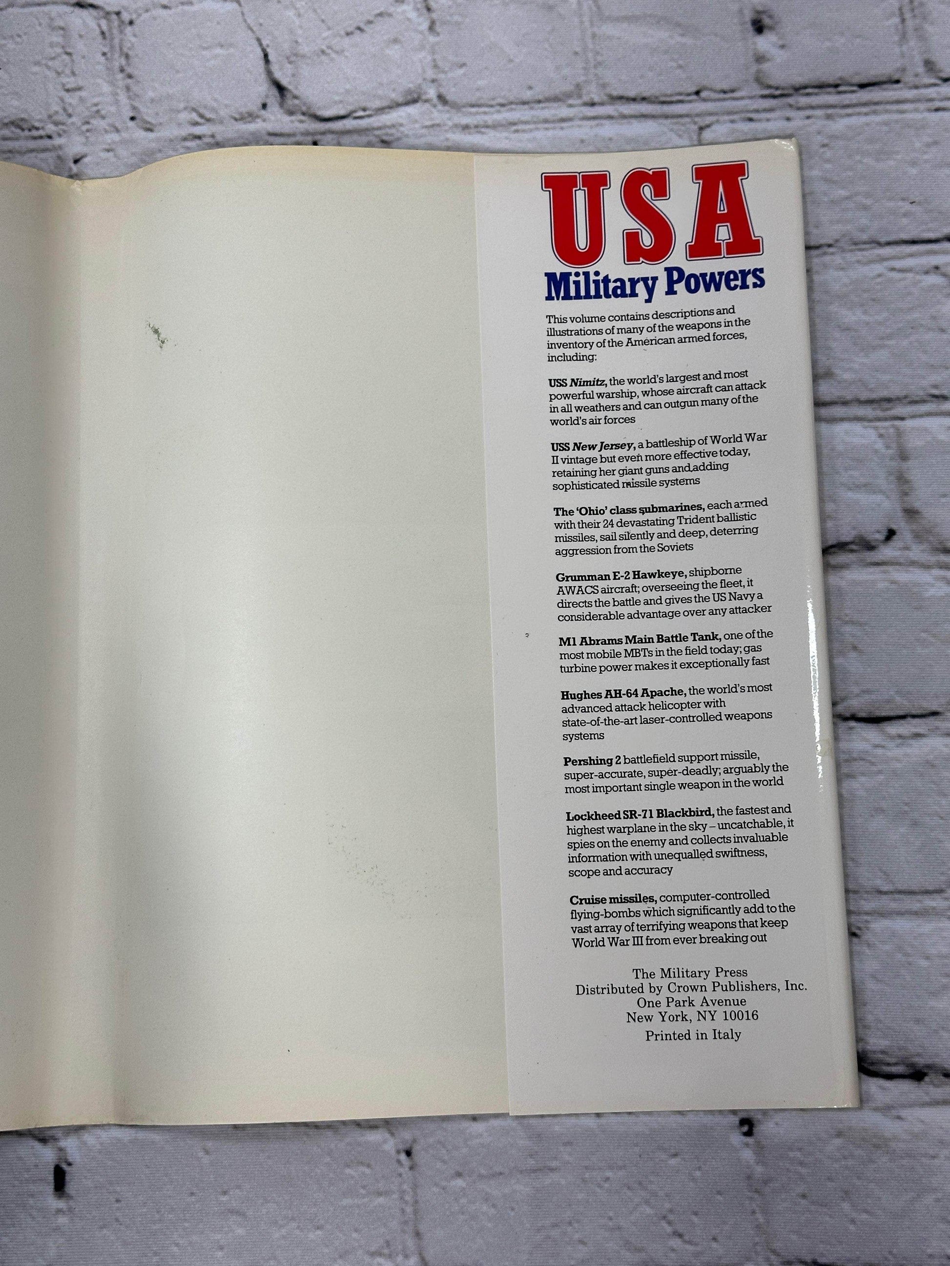 Flipped Pages USA Military Powers edited by Stan Morse  [1984]