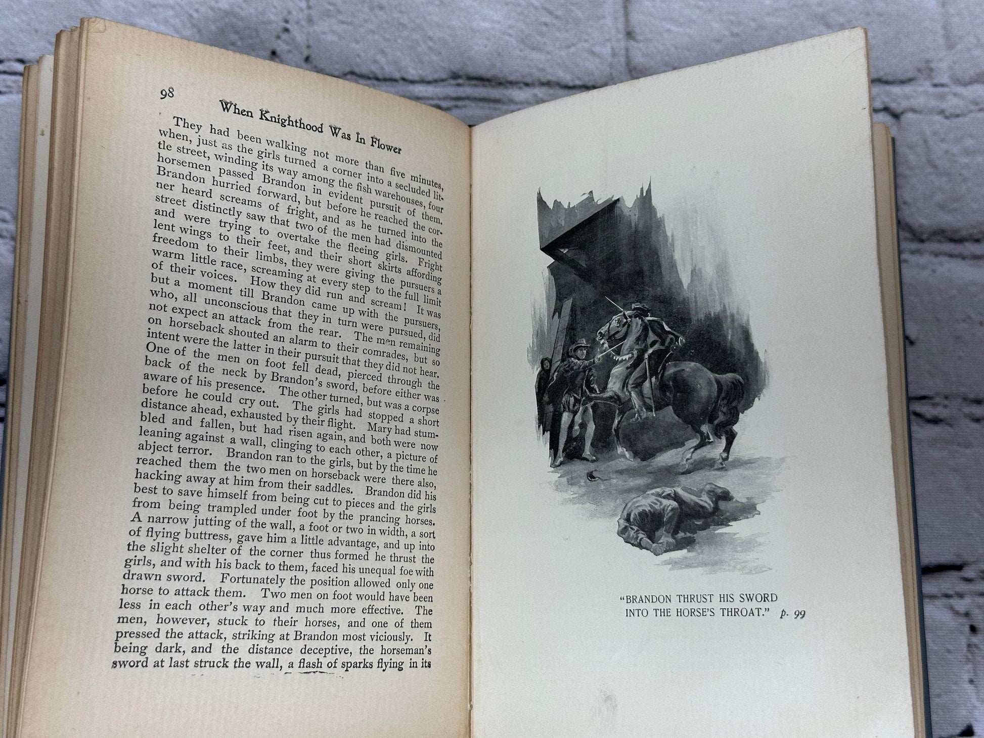 Flipped Pages When Knighthood Was In Flower by Edwin Caskoden [1899]