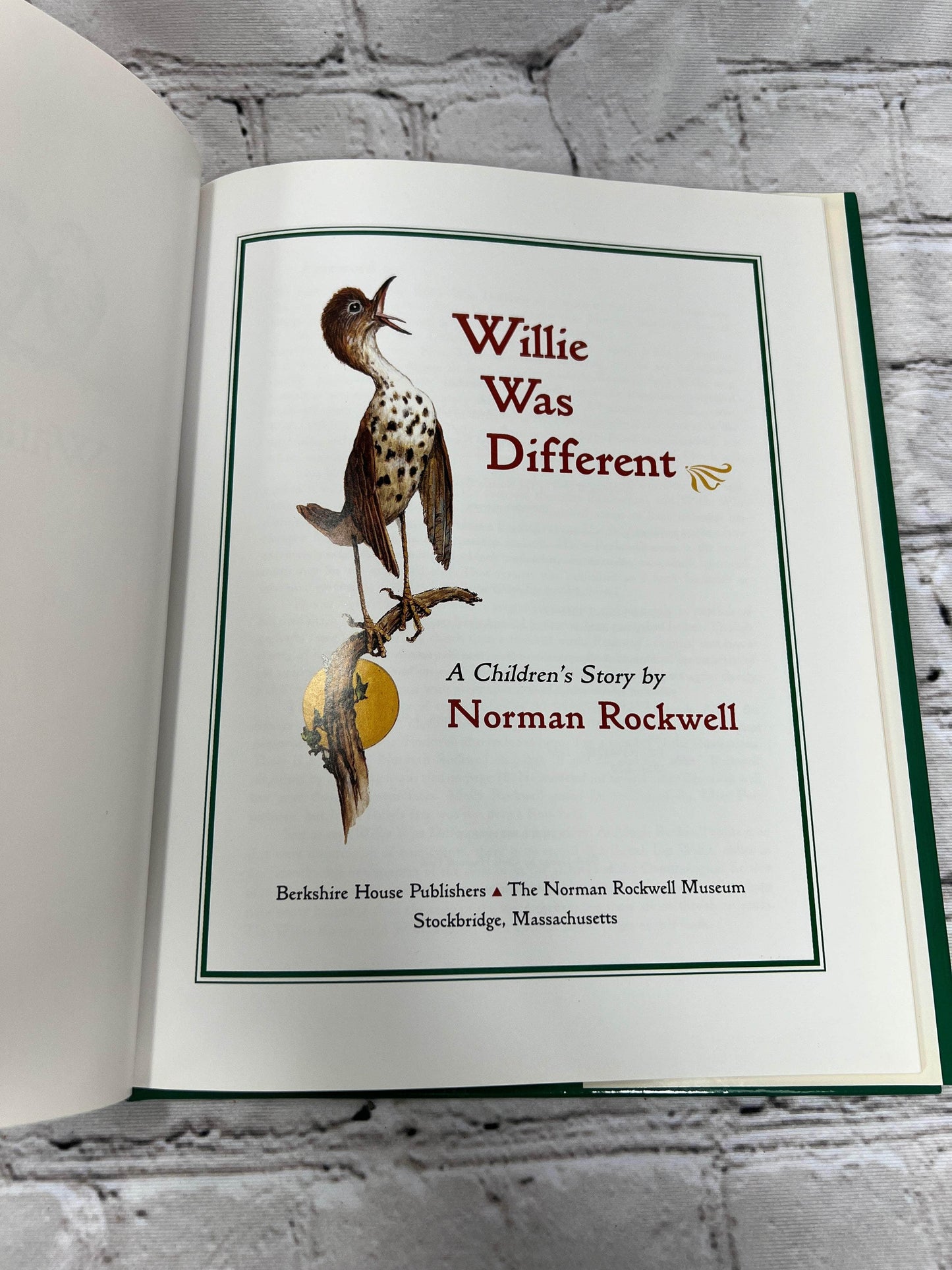 Flipped Pages Willie Was Different By Norman Rockwell [1994 · 1st Edition · 6th Print]