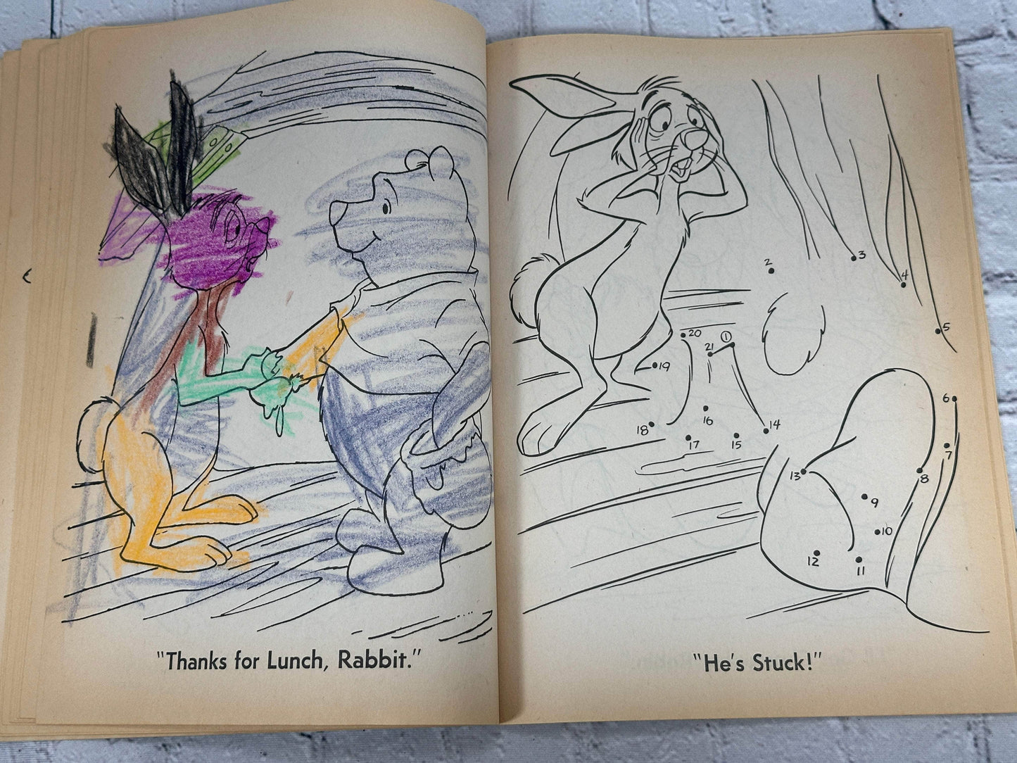 Flipped Pages Winnie the Pooh Coloring Book [Golden Books · #1045-6 · 1976]