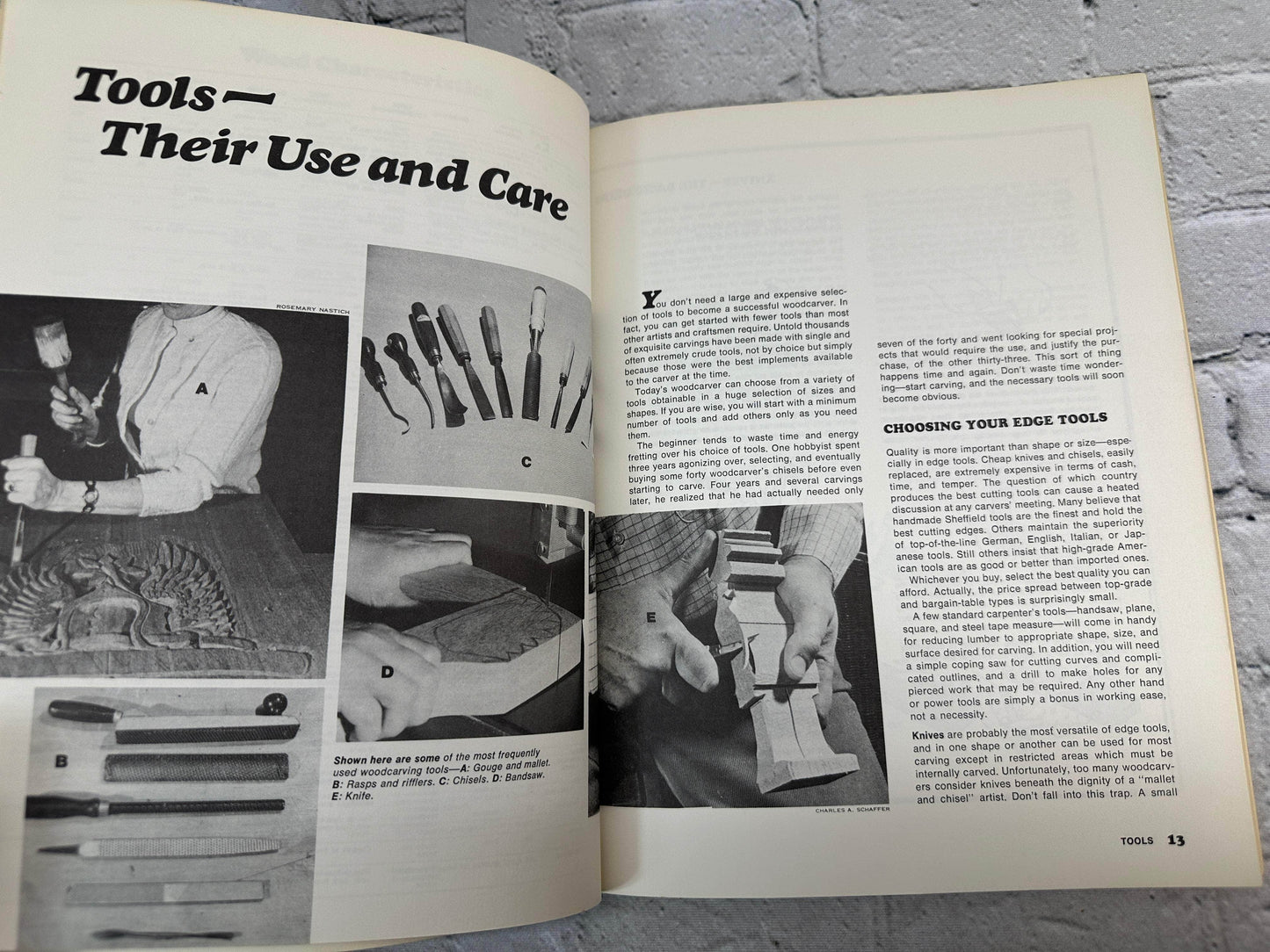 Flipped Pages Woodcarving: Techniques and Projects by James B. Johnstone [1971]