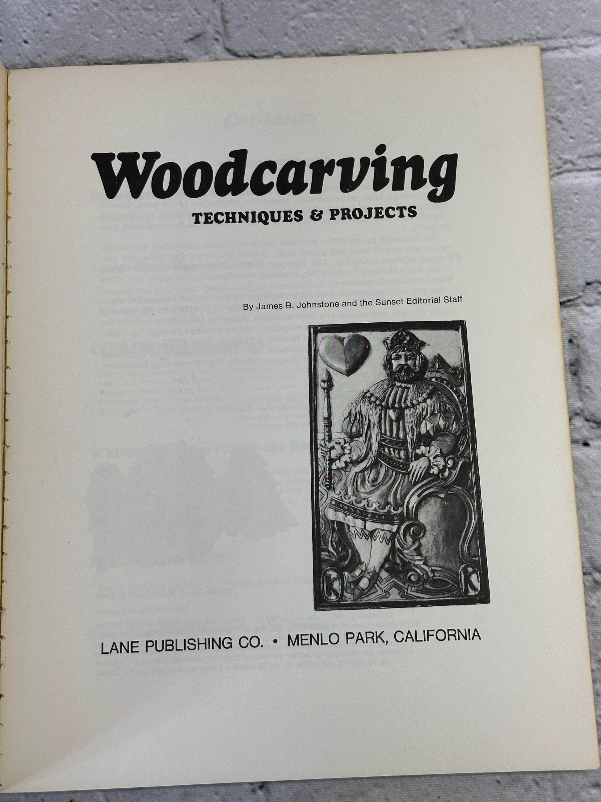 Flipped Pages Woodcarving: Techniques and Projects by James B. Johnstone [1971]