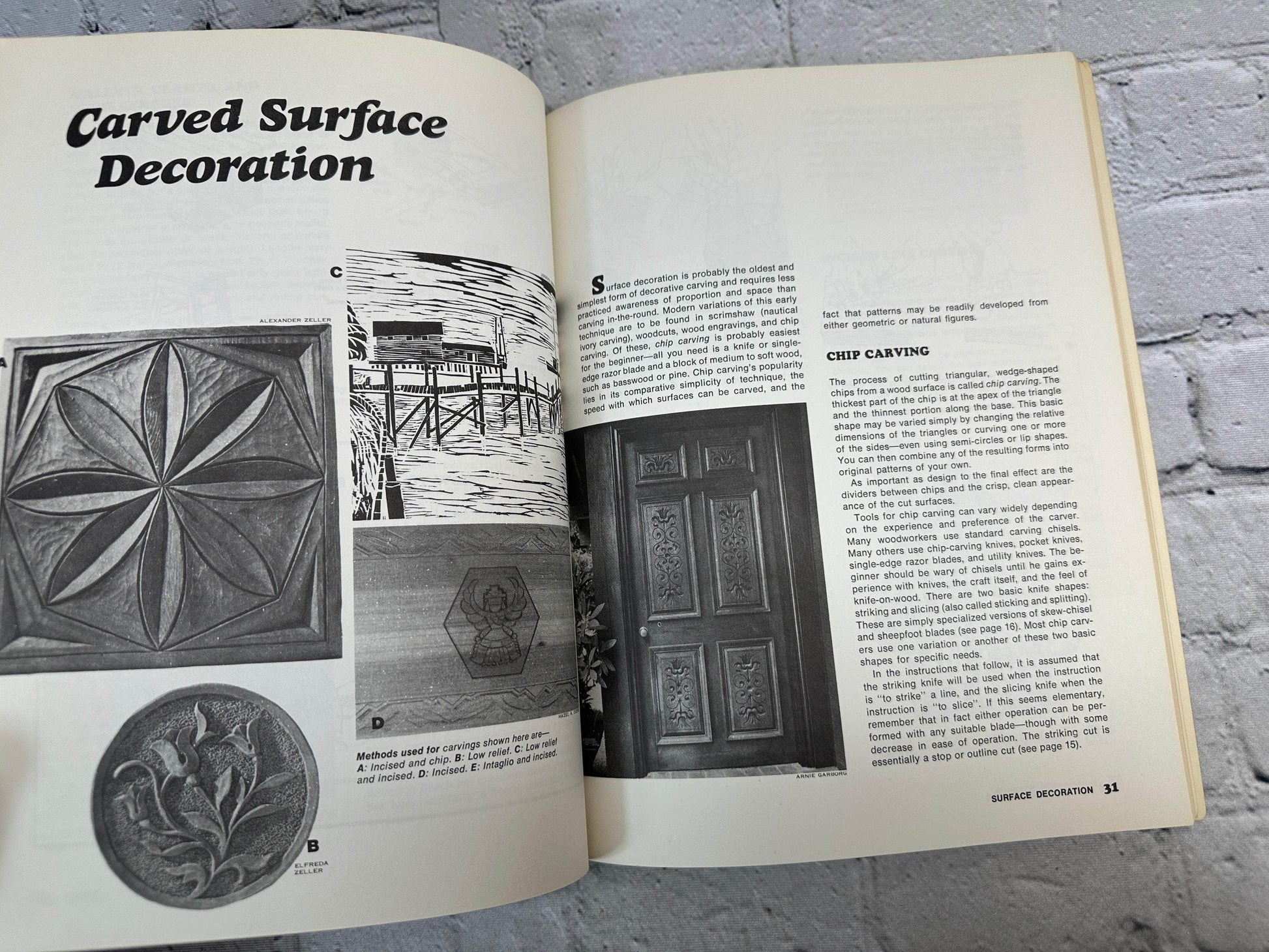 Flipped Pages Woodcarving: Techniques and Projects by James B. Johnstone [1971]