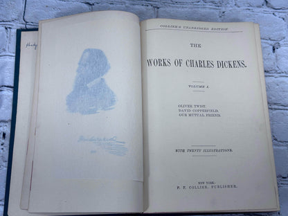 Flipped Pages Works of Charles Dickens [Complete 6 Volume Set · Collier's Unabridged Ed. · 1800s]