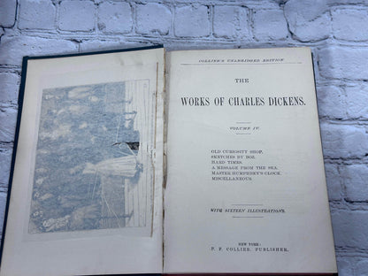Flipped Pages Works of Charles Dickens [Complete 6 Volume Set · Collier's Unabridged Ed. · 1800s]