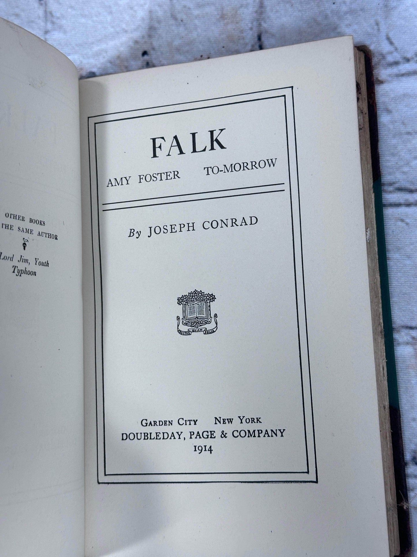 Flipped Pages Works of Joseph Conrad [18 Volumes · Doubleday · 1914 - 1916]