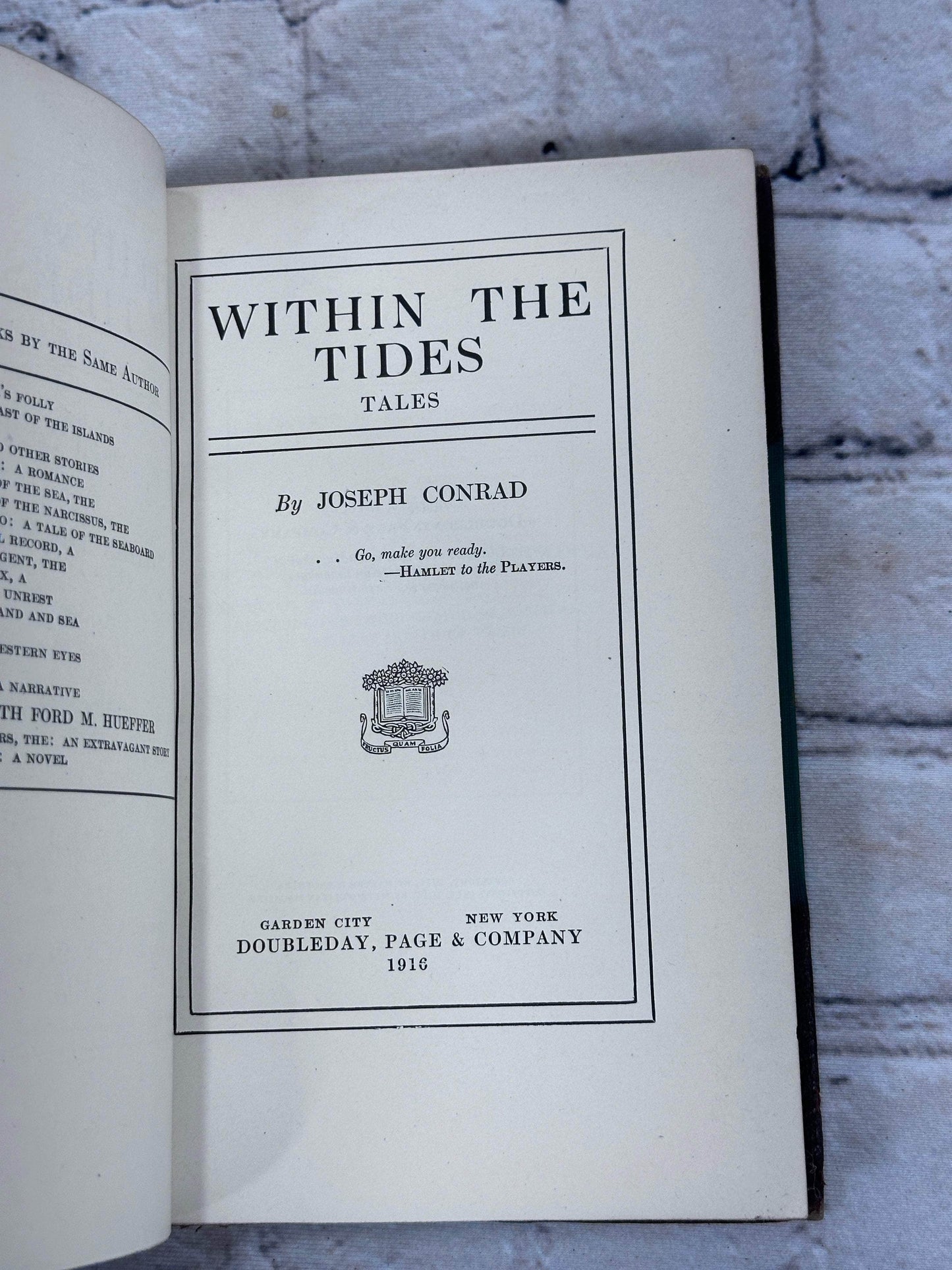 Flipped Pages Works of Joseph Conrad [18 Volumes · Doubleday · 1914 - 1916]