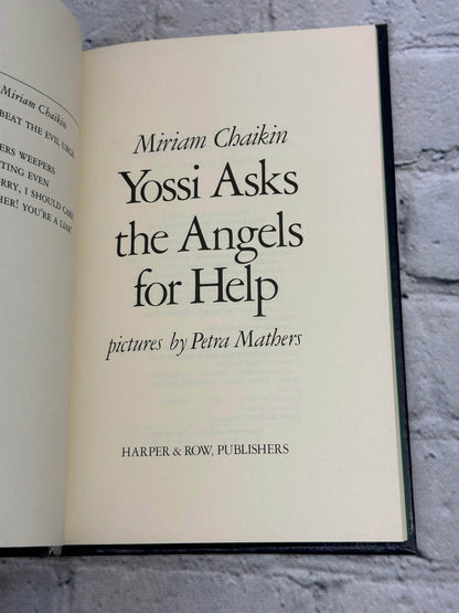 Flipped Pages Yossi Asks the Angels for Help by Miriam Chaikin [1985 · 1st Ed. · 1st Print]