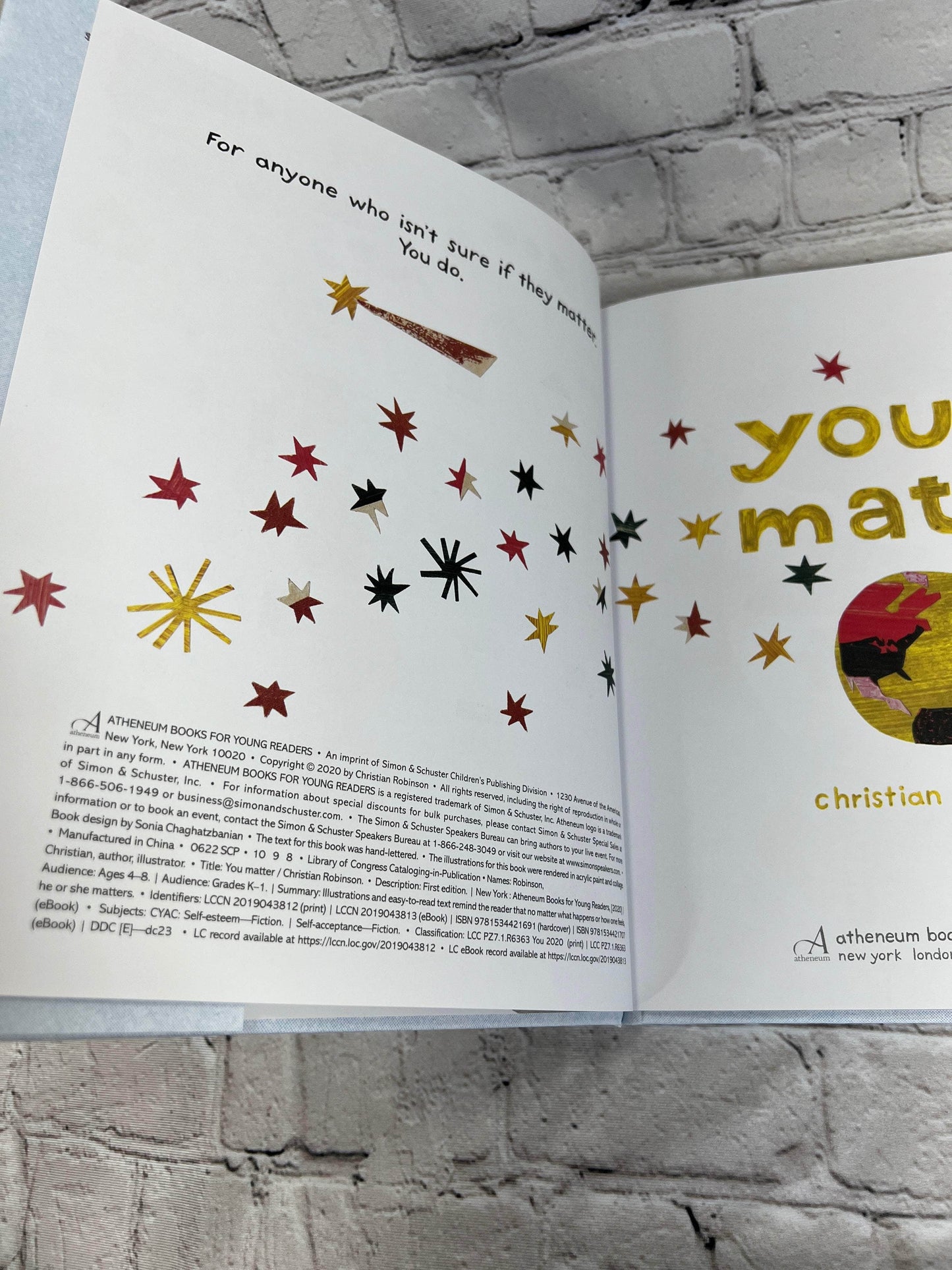 Flipped Pages You Matter by Christian Robinson [2020] (Copy)