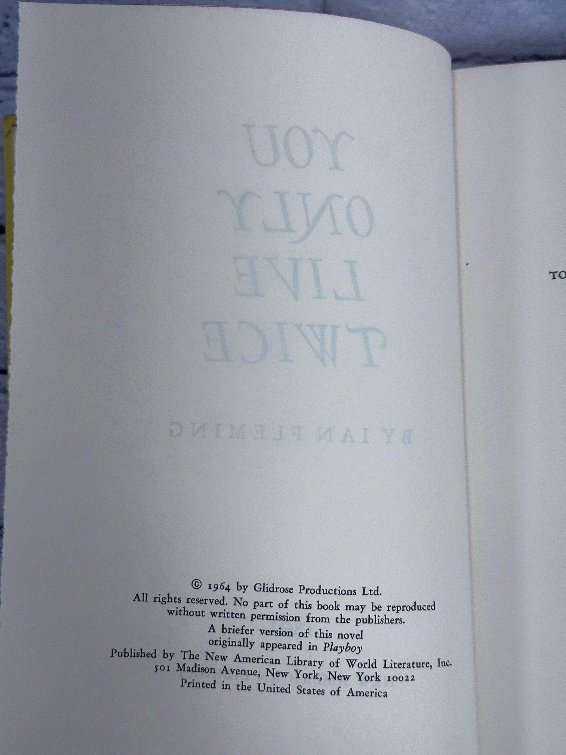 Flipped Pages You Only Live Twice by Ian Fleming [Book Club Ed. · 1964]