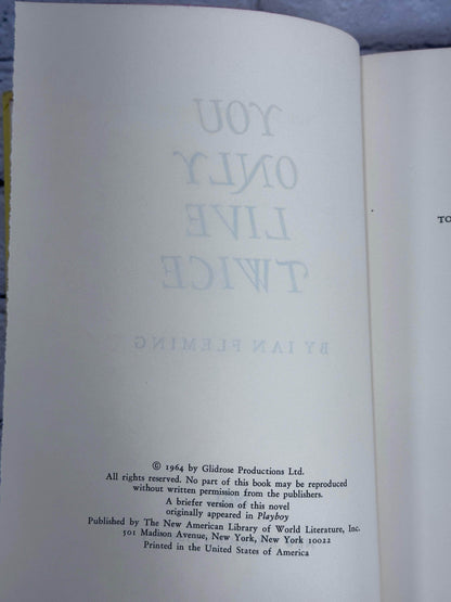 Flipped Pages You Only Live Twice by Ian Fleming [Book Club Ed. · 1964]