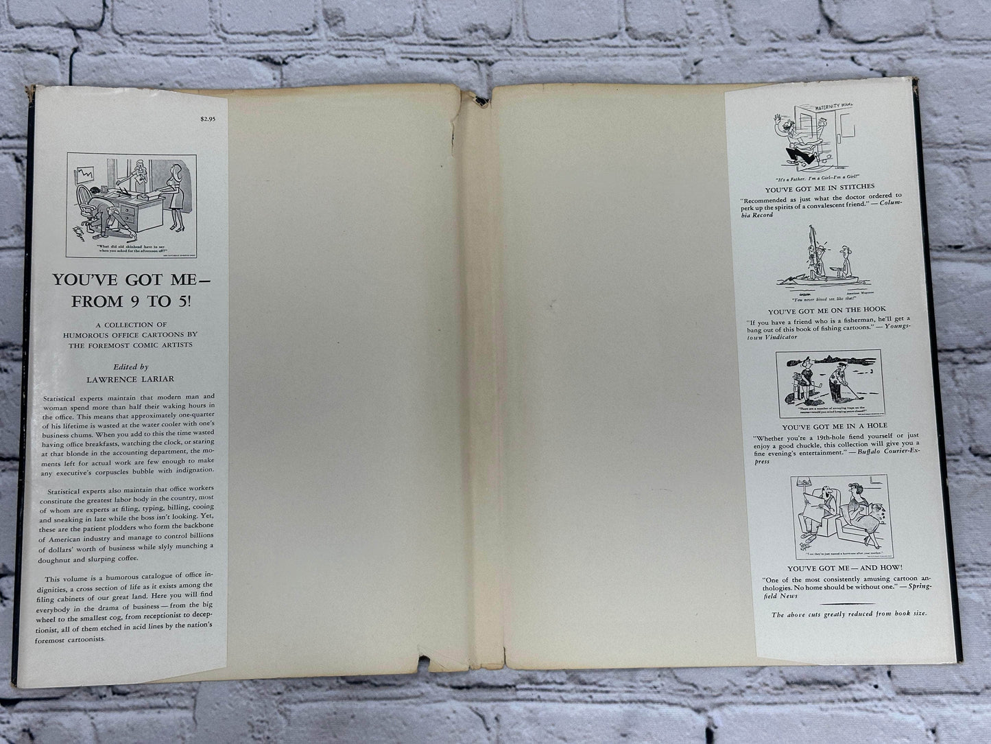 Flipped Pages You've Got me from 9 to 5 editd by Lawrence Lariar [1956]