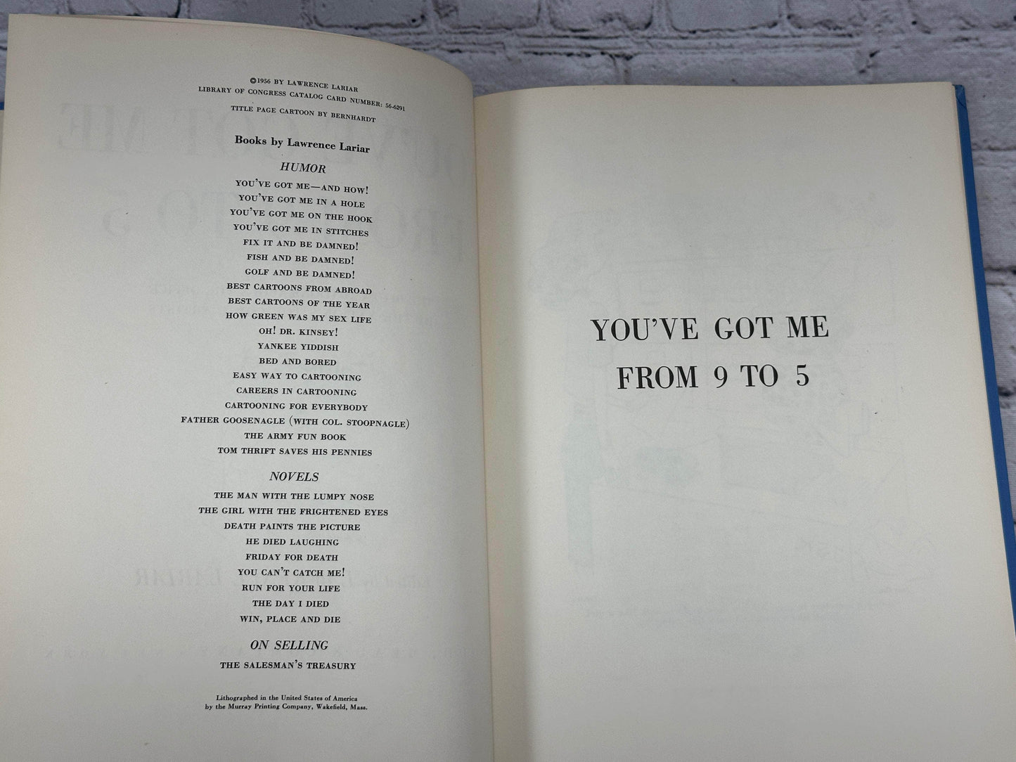 Flipped Pages You've Got me from 9 to 5 editd by Lawrence Lariar [1956]