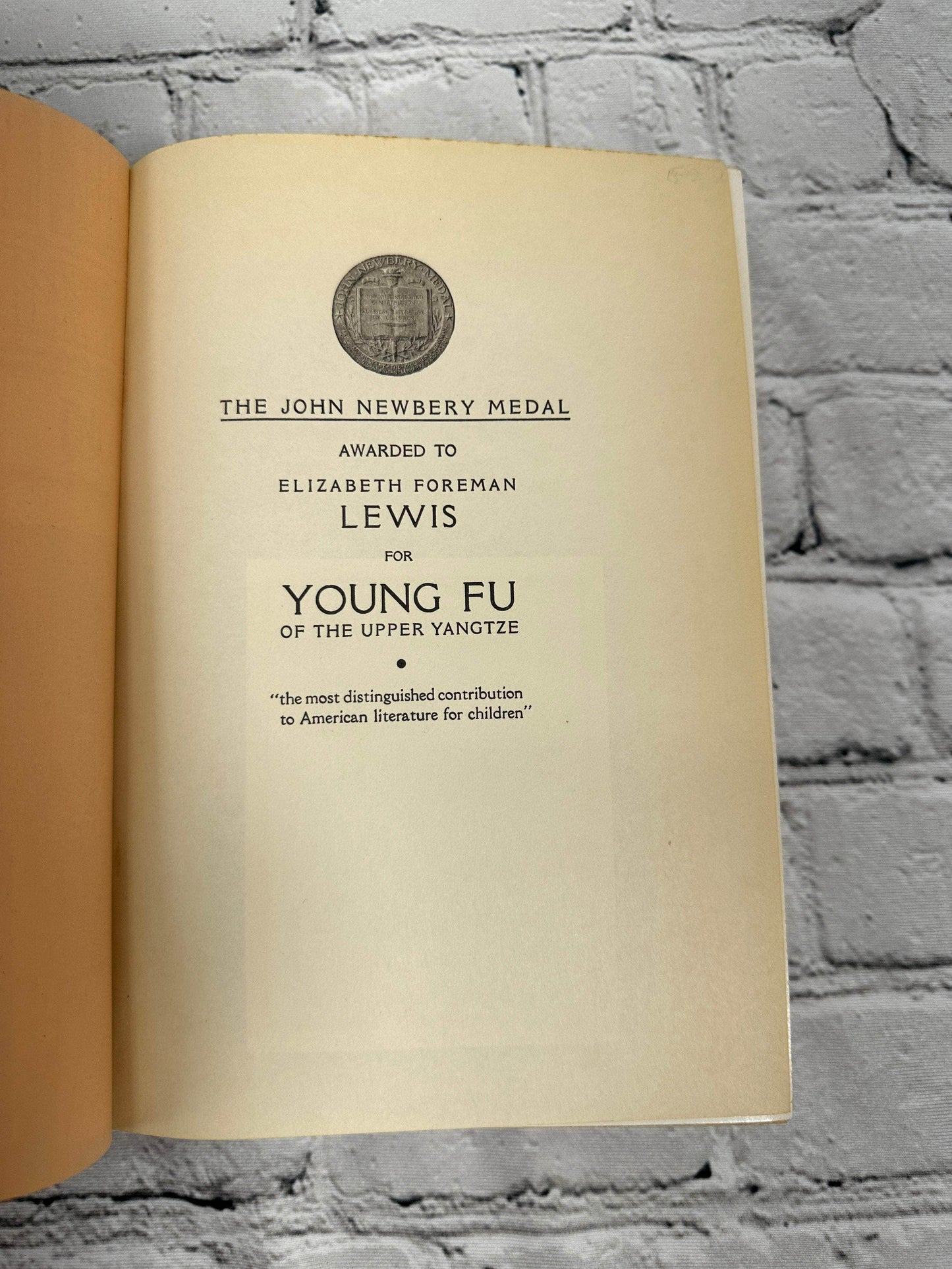 Flipped Pages Young Fu of the Upper Yangtze by Elilzabeth Foremean Lewis [1932]