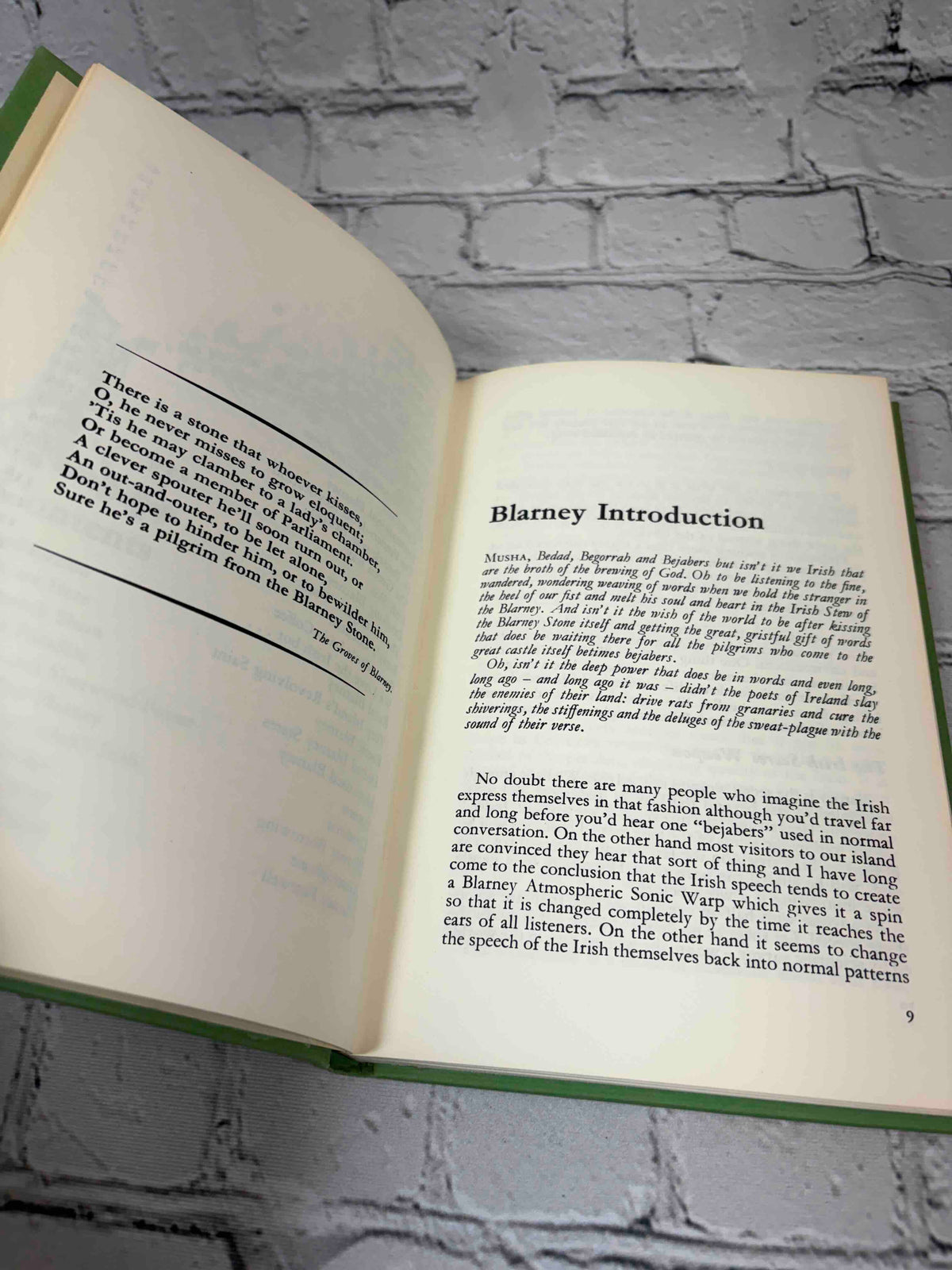The Book of Blarney by Anthony Butler, 1969 Bell Publishing Company hardcover - introduction