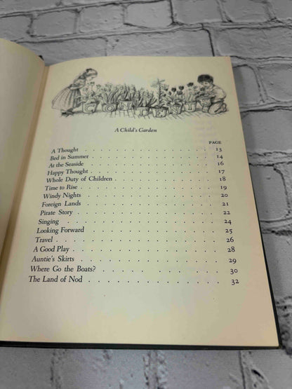 A Child's Garden of Verses by Robert Louis Stevenson, 1947 Oxford University Press hardcover - contents