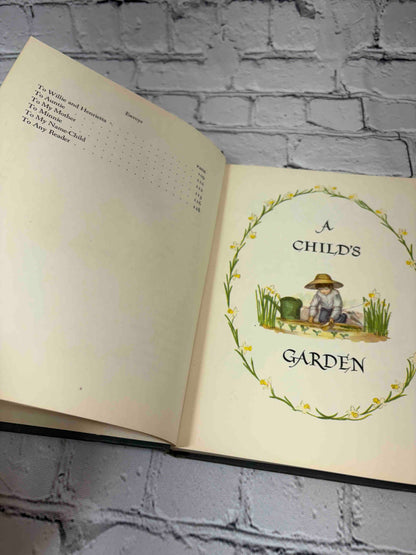 A Child's Garden of Verses by Robert Louis Stevenson, 1947 Oxford University Press hardcover - contents and section title
