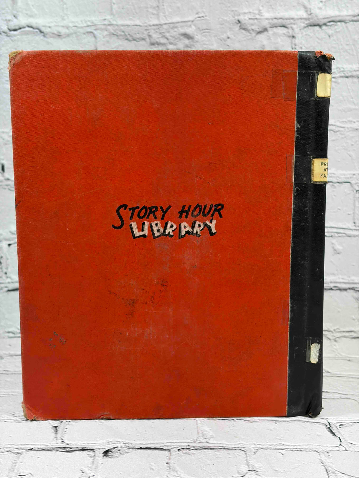 Frisky at the Fair by Nancy Raymond, 1955 The Fideler Company hardcover - rear board (Story Hour Library) and spine