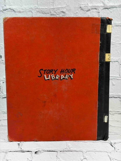 Frisky at the Fair by Nancy Raymond, 1955 The Fideler Company hardcover - rear board (Story Hour Library) and spine