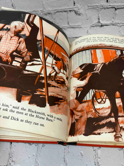 Frisky at the Fair by Nancy Raymond, 1955 The Fideler Company hardcover - interior illustration
