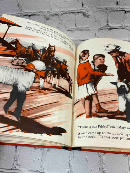 Frisky at the Fair by Nancy Raymond, 1955 The Fideler Company hardcover - interior illustration