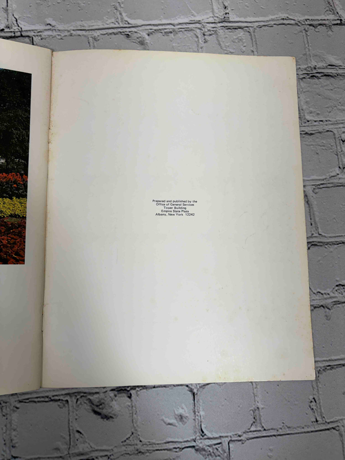 Governors of New York State, New York State Office of General Services paperback - publisher statement inside rear