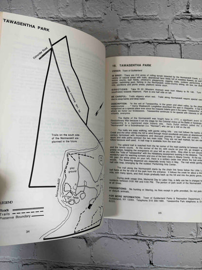 Natural Areas of Albany County by Claire K. Schmitt, 1991 The Environmental Clearinghouse of Schenectady paperback - Tawasentha Park map and entry