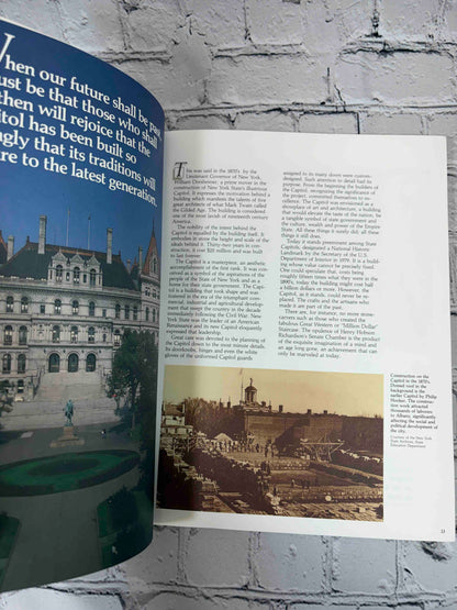 The Master Plan for the New York State Capitol, 1982 Temporary State Commission on the Restoration of the Capitol paperback - introduction pages with Capitol photographs (p. 13)