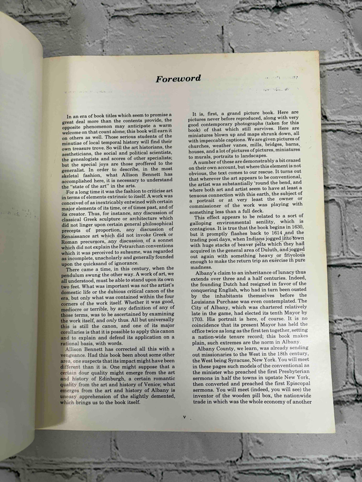 The People's Choice by Allison P. Bennett, 1980 Albany County Historical Association paperback - foreword