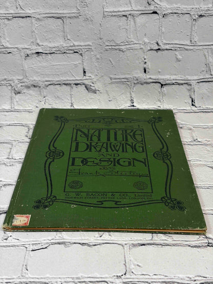 Nature Drawing and Design by Frank Steeley, G. W. Bacon & Co. hardcover - front cover and bottom edge